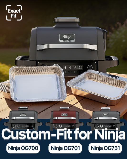 Matchwaves Drip Pan Liners for Ninja Woodfire OG700, OG701 & OG751 Series Grills