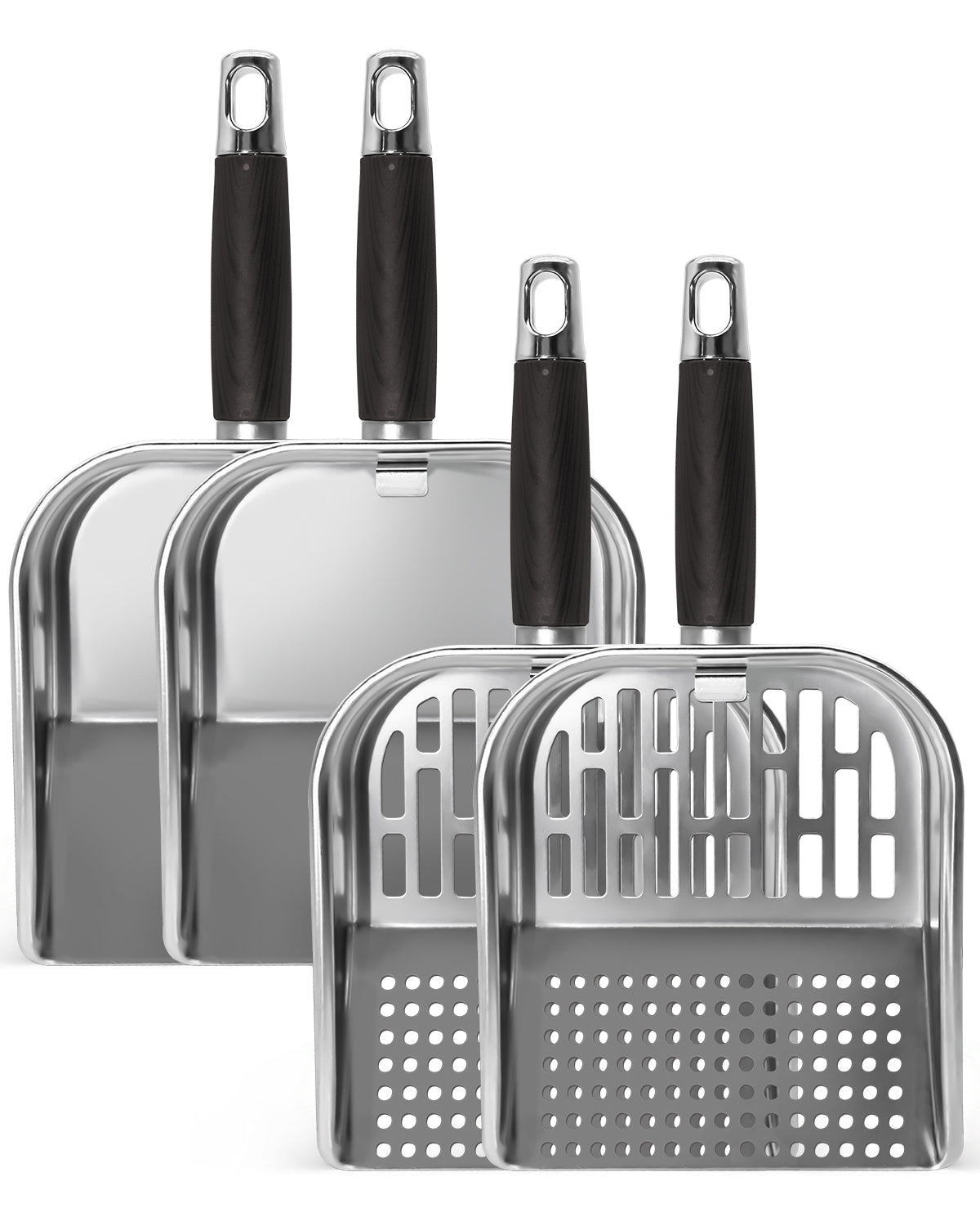 3-in-1 Griddle Scoop For Blackstone Extra-Large Stainless Steel Food Mover & Sifter