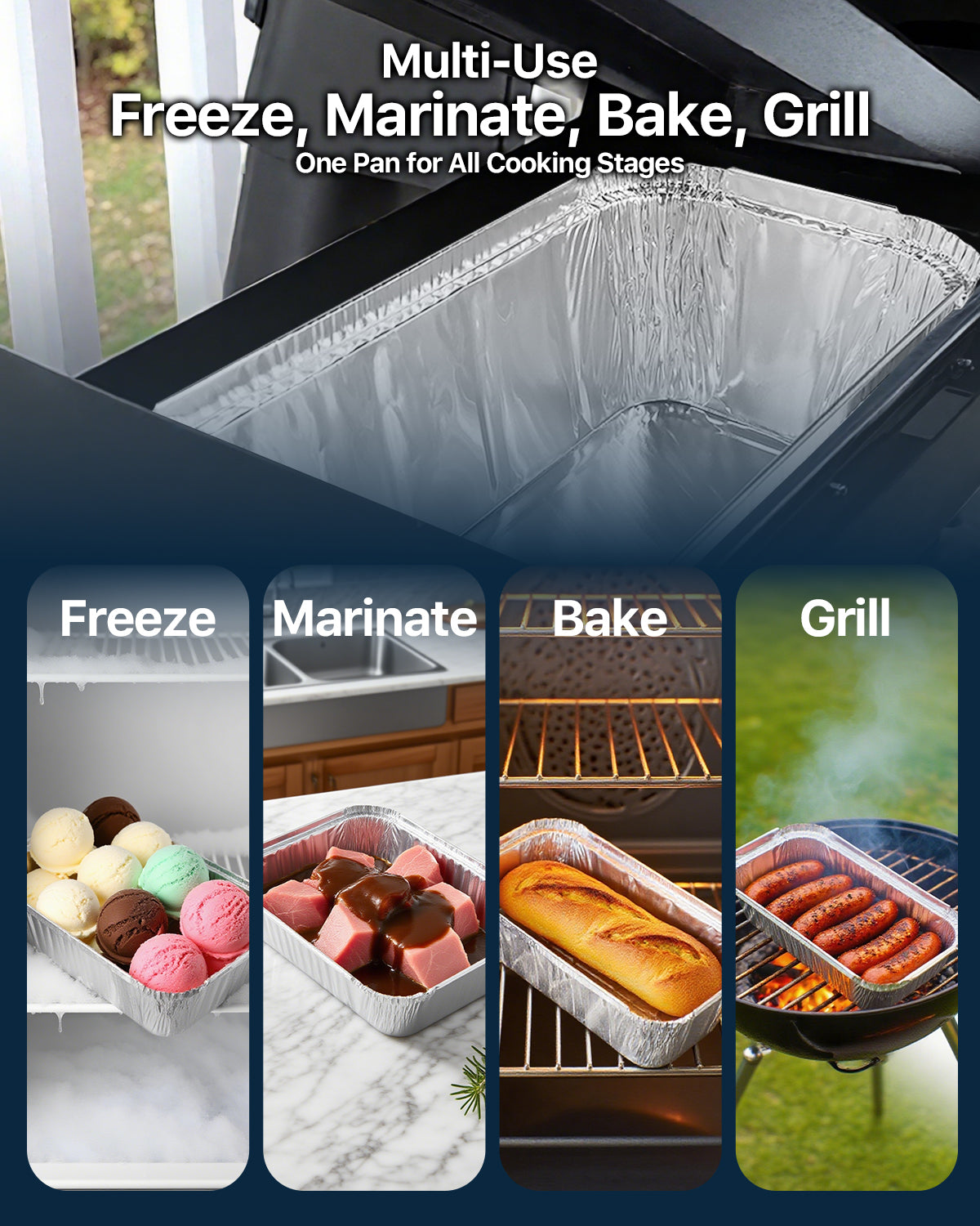 Matchwaves Drip Pan Liners Precision Fit for Traeger Timberline 850 & 1300 BAC404 & BAC582