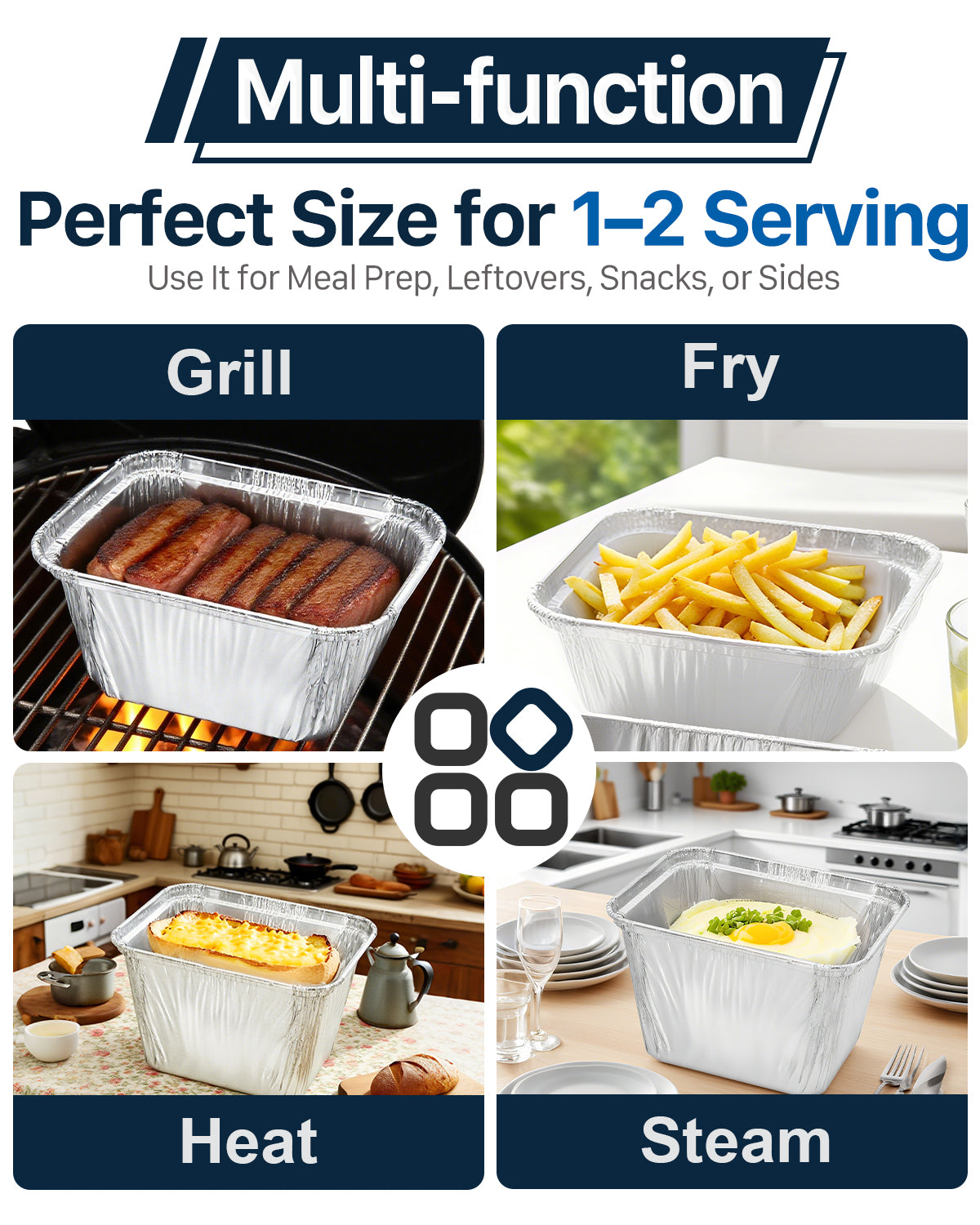 Matchwaves Grease Cup Liners for Pit Boss 2/3/4/5 Burner Griddles, Blue Rhino Razor & Country Smokers