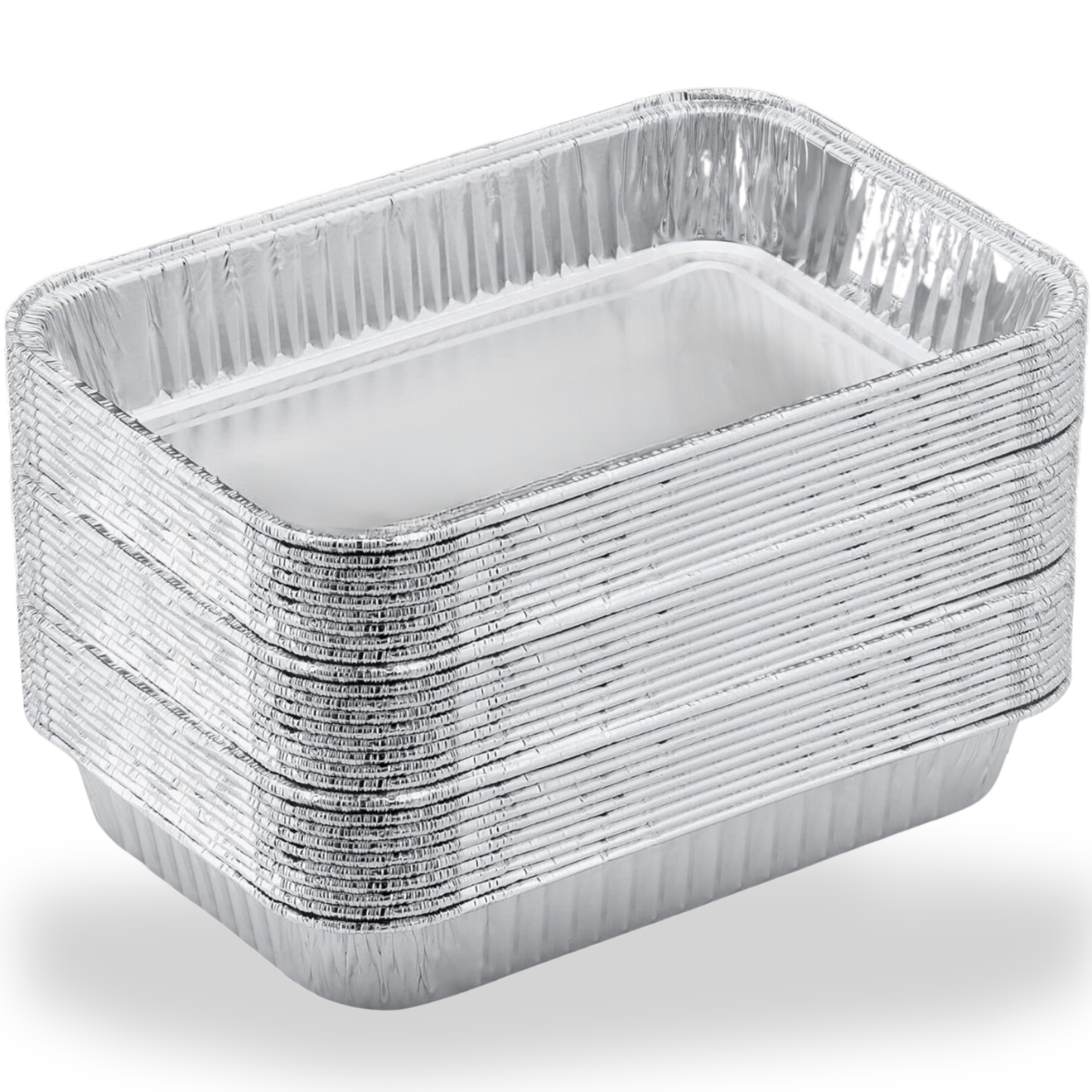 Heavy-Duty Aluminum Drip Pans Grease Liners for Weber Grills (8.6" x 6")