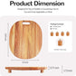 Elevated Acacia Wood Griddle Board Space-Saving Prep Station for 28" & 36" Blackstone