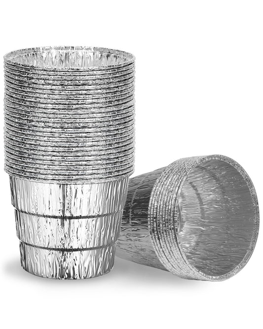 Matchwaves Steel Grease Bucket + Foil Liners Cleanup Kit For Traeger, Pit Boss, Z Grills & More