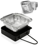 Matchwaves Steel Grease Cup + 20 Foil Liners Griddle Cleanup Kit For Nexgrill 720 Series & Cuisinart CGG-7400