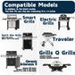 Heavy-Duty Aluminum Drip Pans Grease Liners for Weber Grills (8.6" x 6")