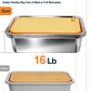 Matchwaves 5-Piece Stainless Steel Grill Prep & Serve Trap With Lid & Dual-Sided Cutting Board