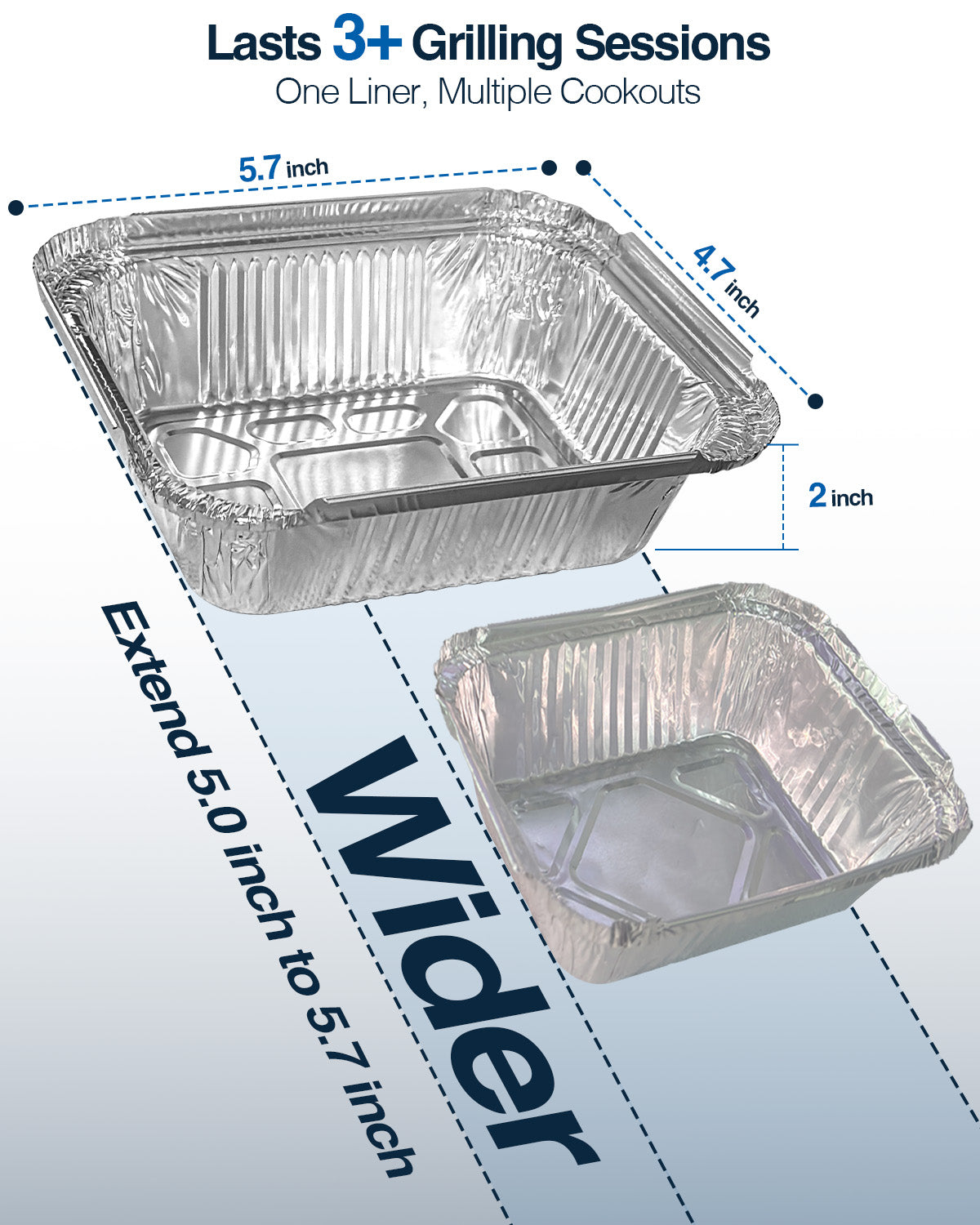 Matchwaves Grease Cup Liners Custom Fit for Nexgrill 720 Series & Cuisinart CGG-7400/8500