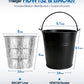 Matchwaves Steel Grease Bucket + Foil Liners Cleanup Kit For Traeger, Pit Boss, Z Grills & More