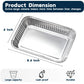 Heavy-Duty Aluminum Drip Pans Grease Liners for Weber Grills (8.6" x 6")