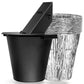 Matchwaves Steel Bucket + Foil Liners Large Grease Cleanup Kit for Traeger BAC608, Timberline & Ironwood