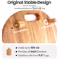 Elevated Acacia Wood Griddle Board Space-Saving Prep Station for 28" & 36" Blackstone