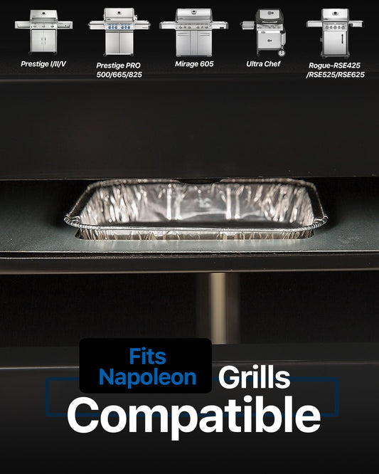 Matchwaves Drip Pan Liners for Napoleon #62007 | For Prestige, Prestige PRO, Rogue & Ultra Chef