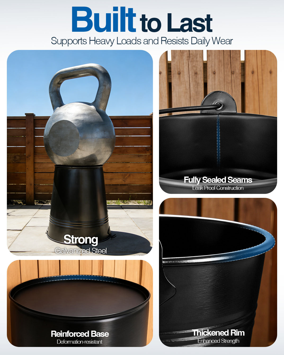 Matchwaves Steel Bucket + Foil Liners Large Grease Cleanup Kit for Traeger BAC608, Timberline & Ironwood