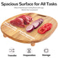 Elevated Acacia Wood Griddle Board Space-Saving Prep Station for 28" & 36" Blackstone