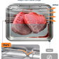 Matchwaves 5-Piece Stainless Steel Grill Prep & Serve Trap With Lid & Dual-Sided Cutting Board