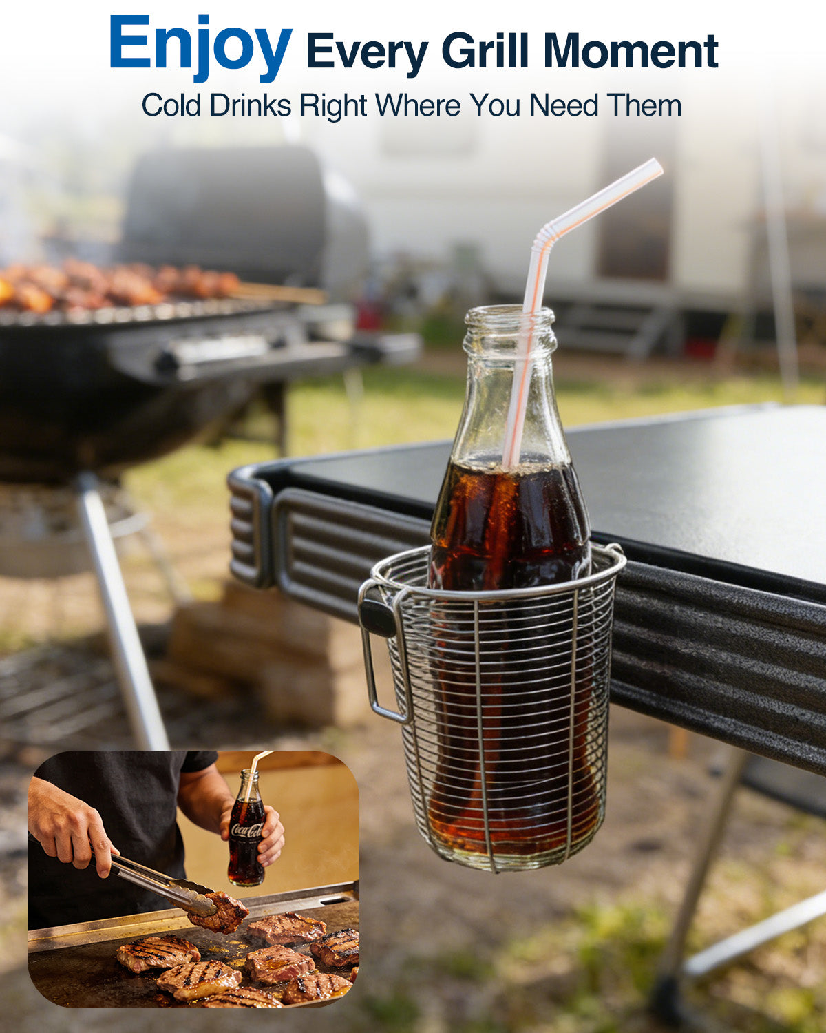 Universal Griddle Caddy Multi-Tool & Condiment Organizer for Blackstone, Weber & Traeger