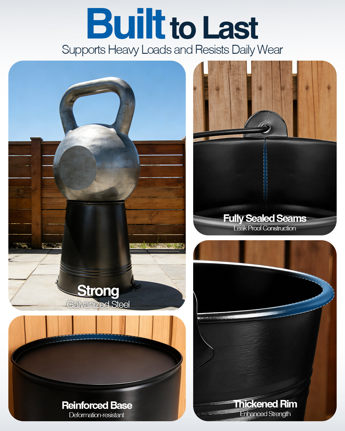 Matchwaves Steel Grease Bucket + Foil Liners Cleanup Kit For Traeger, Pit Boss, Z Grills & More