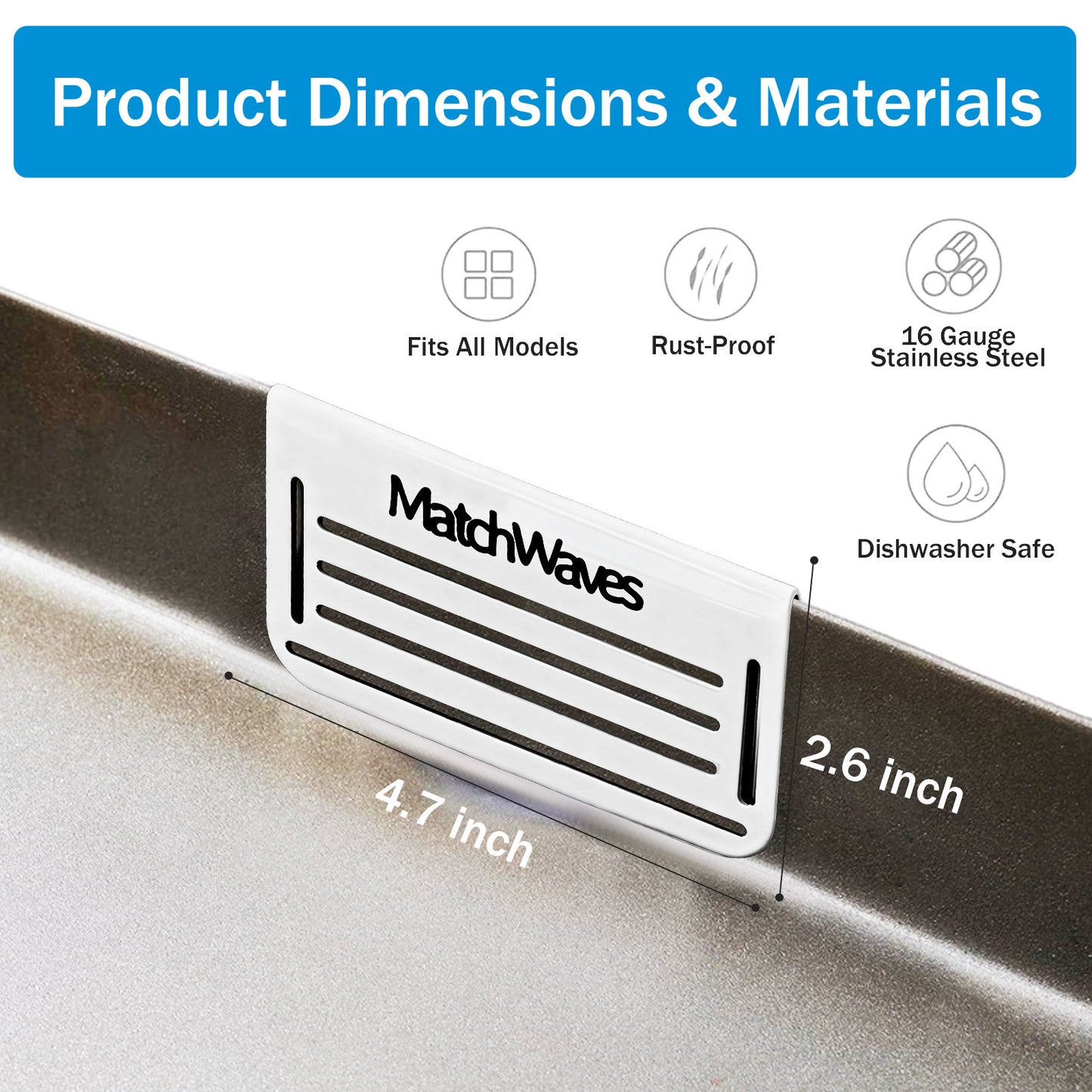 Universal Stainless Steel Grease Gate | Dual-Mode Food Blocker for Blackstone & Flat-Top Griddles