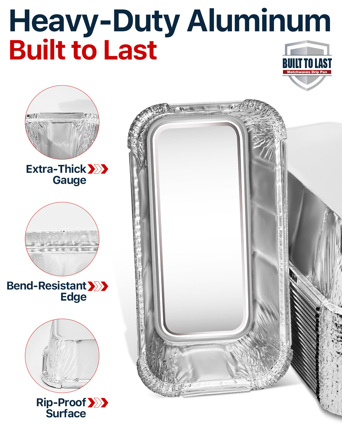 Matchwaves Drip Pan Liners Precision Fit for Traeger Timberline 850 & 1300 BAC404 & BAC582