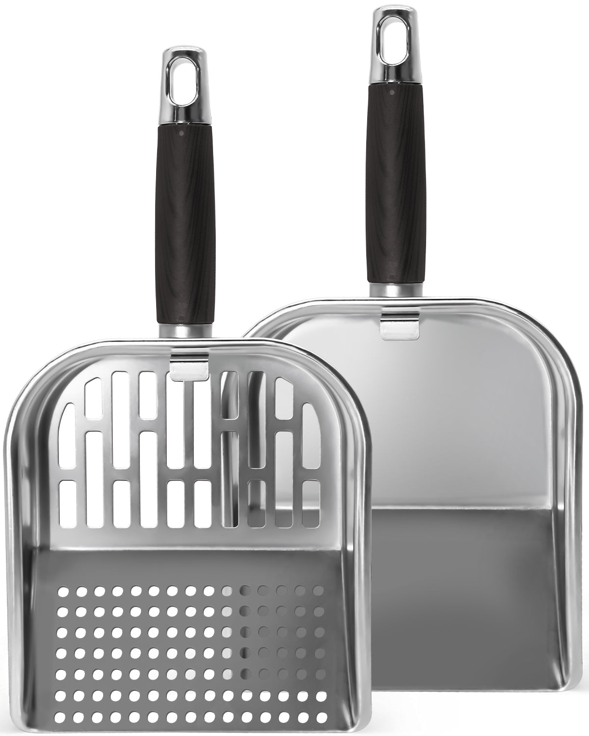 3-in-1 Griddle Scoop For Blackstone Extra-Large Stainless Steel Food Mover & Sifter