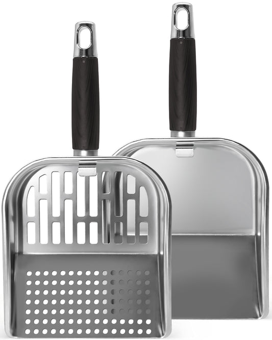 3-in-1 Griddle Scoop For Blackstone Extra-Large Stainless Steel Food Mover & Sifter