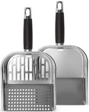 3-in-1 Griddle Scoop For Blackstone Extra-Large Stainless Steel Food Mover & Sifter