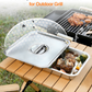 Matchwaves 5-Piece Stainless Steel Grill Prep & Serve Trap With Lid & Dual-Sided Cutting Board