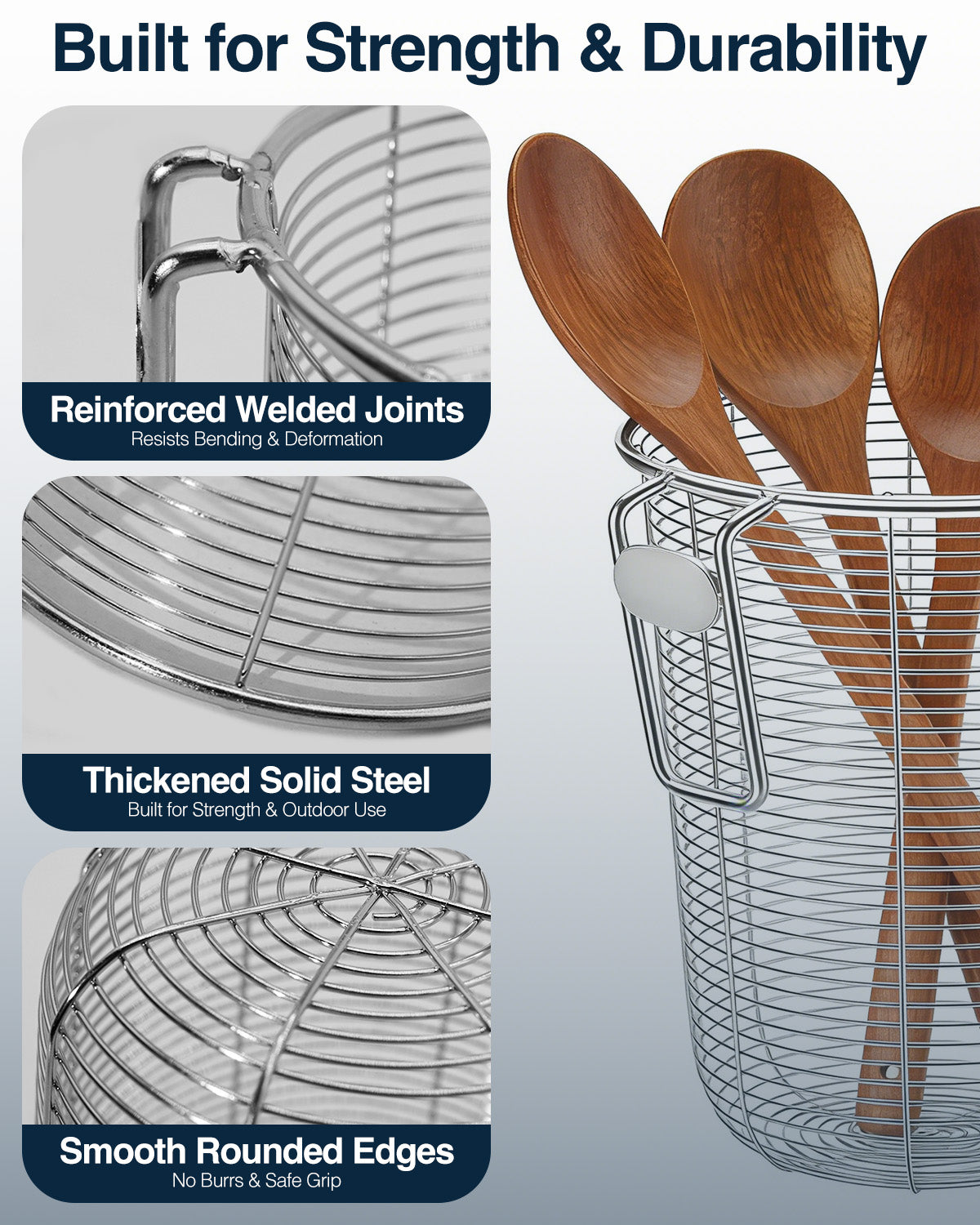 Universal Griddle Caddy Multi-Tool & Condiment Organizer for Blackstone, Weber & Traeger