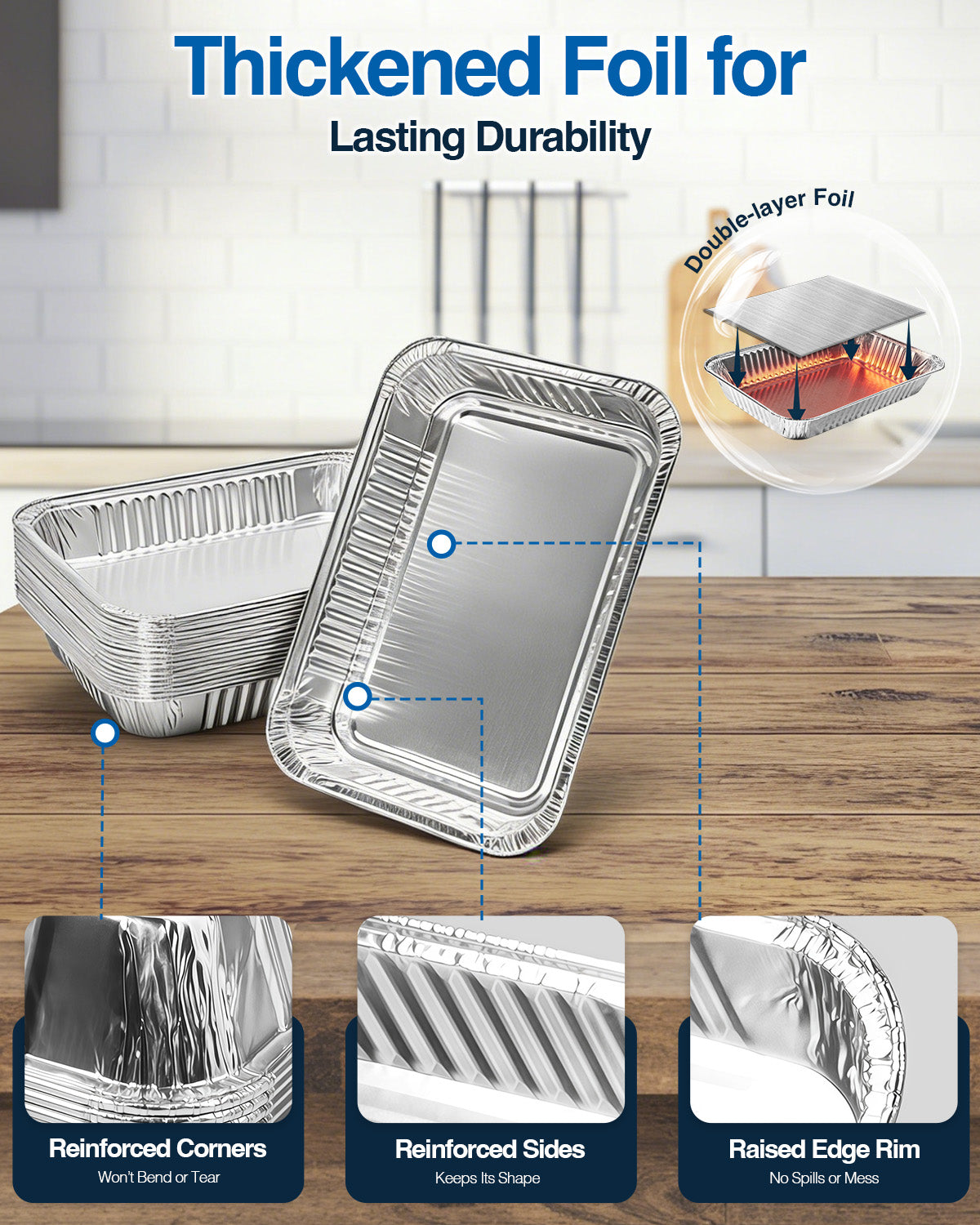 Matchwaves 93305 Griddle Cleanup Kit Catch Pan + 20 Disposable Foil Liners For Weber Genesis, Spirit & Summit