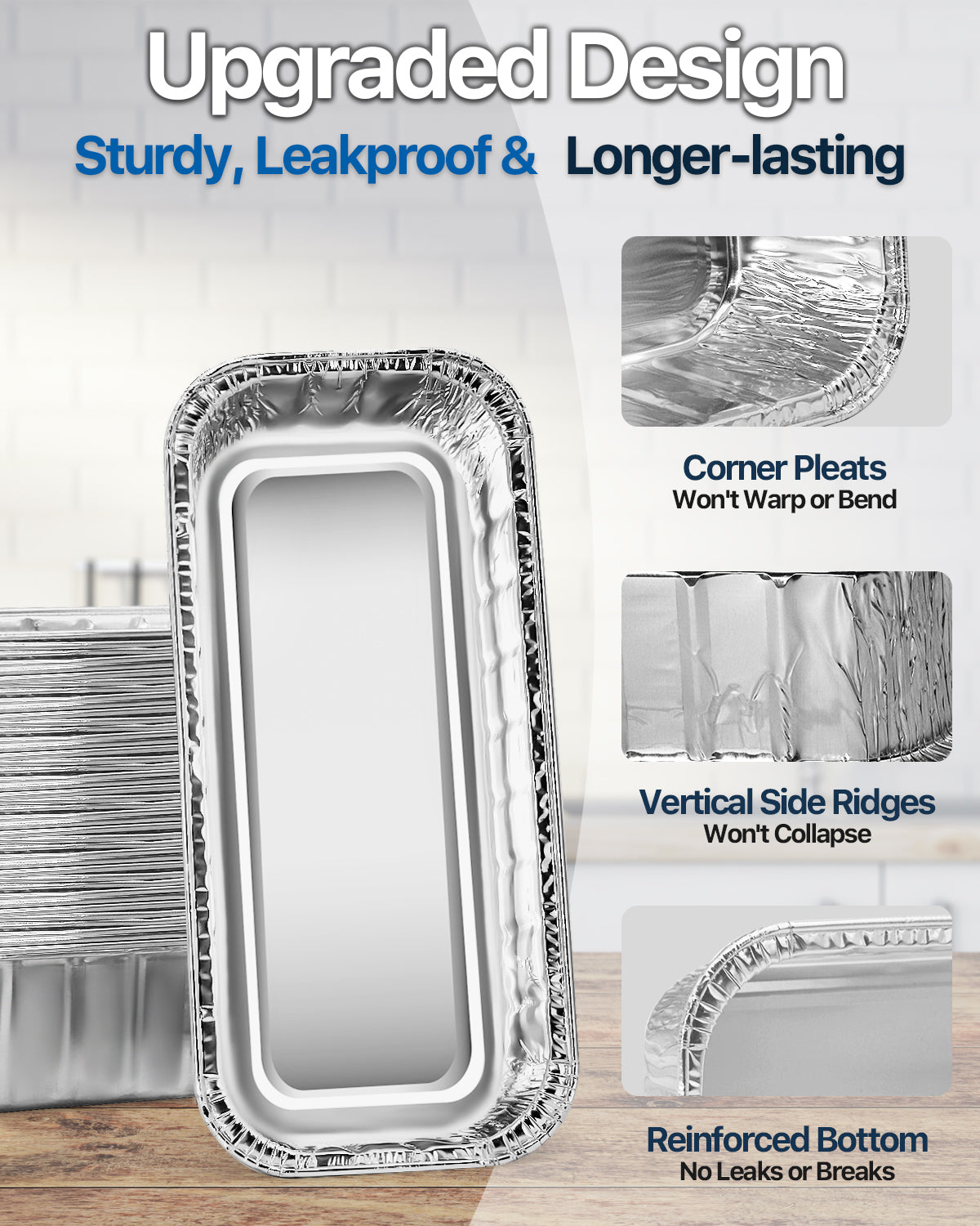 1.7L High-Capacity Drip Pans for Weber 6498, SmokeFire, Summit, Searwood & Genesis II Series