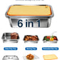 Matchwaves 6-Piece Stainless Steel Grill Prep & Serve Trap With Lid & Dual-Sided Cutting Board