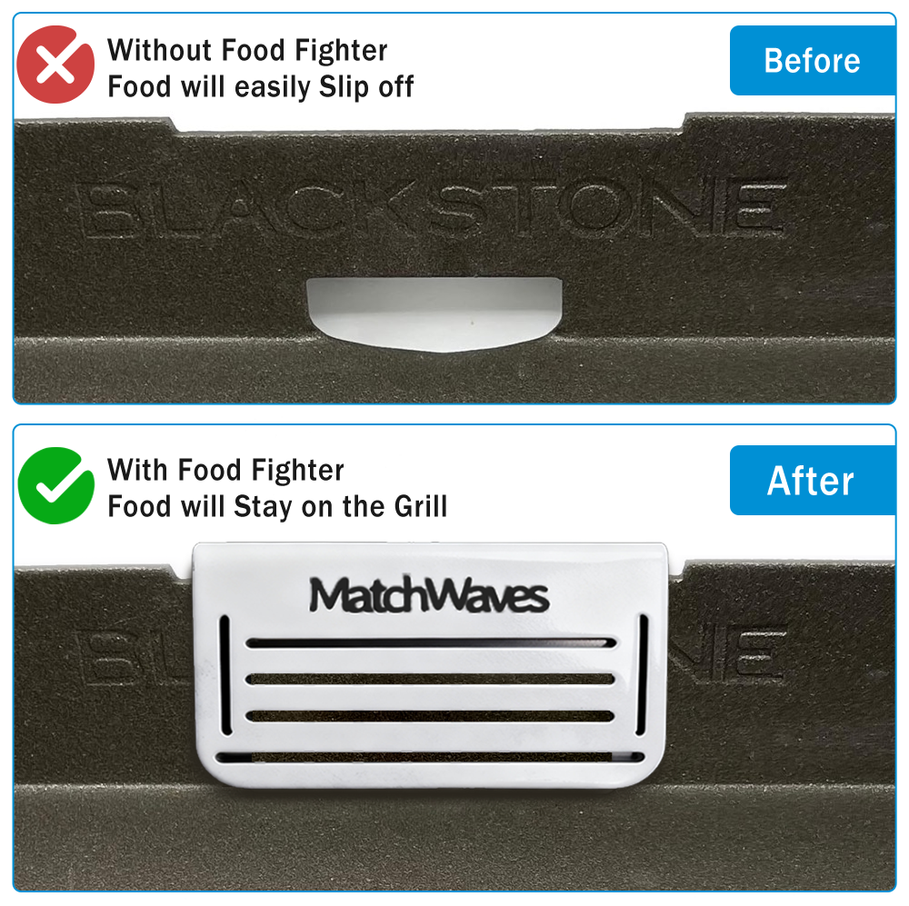 Universal Stainless Steel Grease Gate | Dual-Mode Food Blocker for Blackstone & Flat-Top Griddles