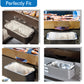 Heavy-Duty Griddle Grease Cup Liners Aluminum Drip Pans for Blackstone 28" & 36"