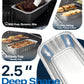 1.7L High-Capacity Drip Pans for Weber 6498, SmokeFire, Summit, Searwood & Genesis II Series