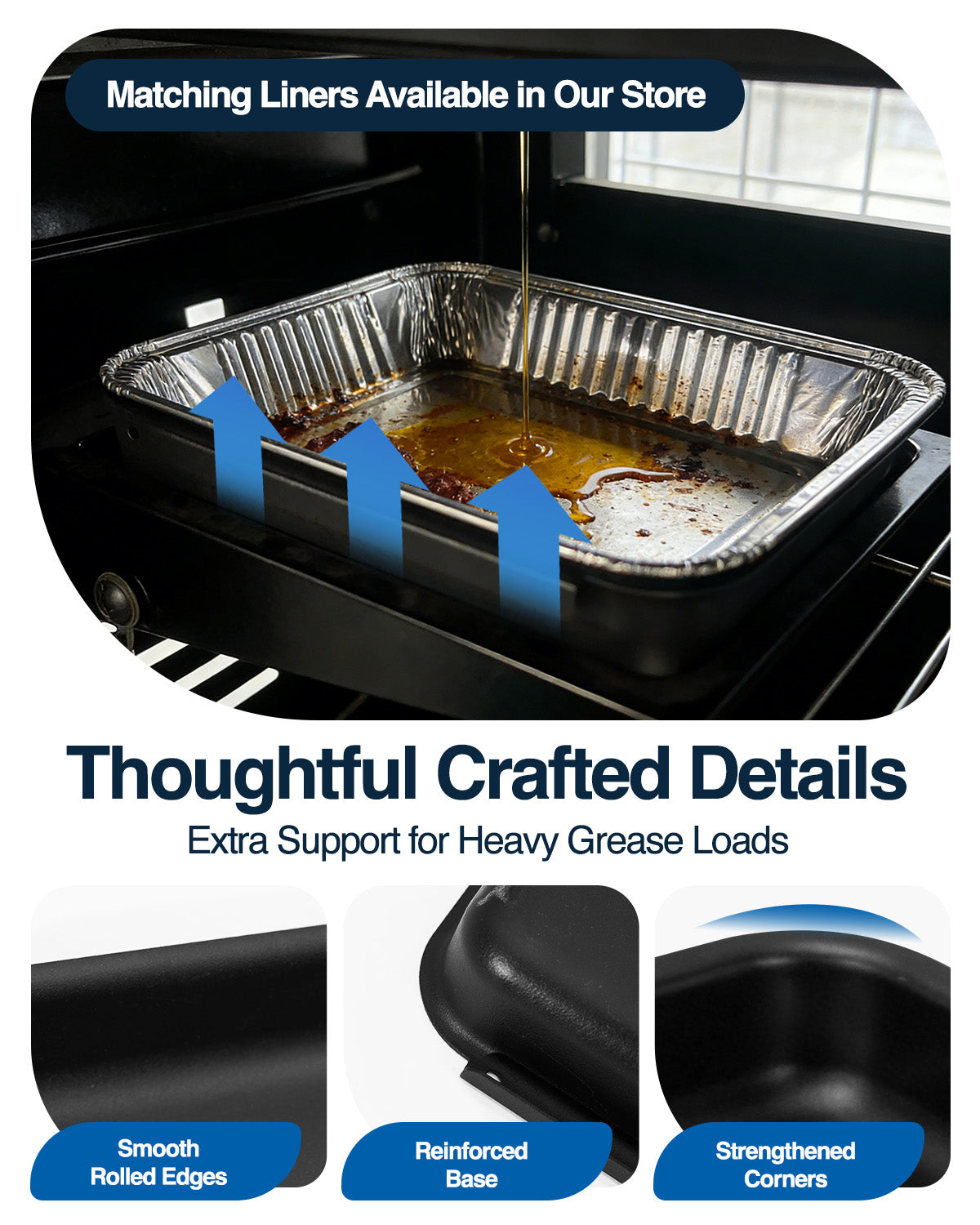Matchwaves 93305 Grease Catch Pan for Weber Genesis, Spirit & Summit Series