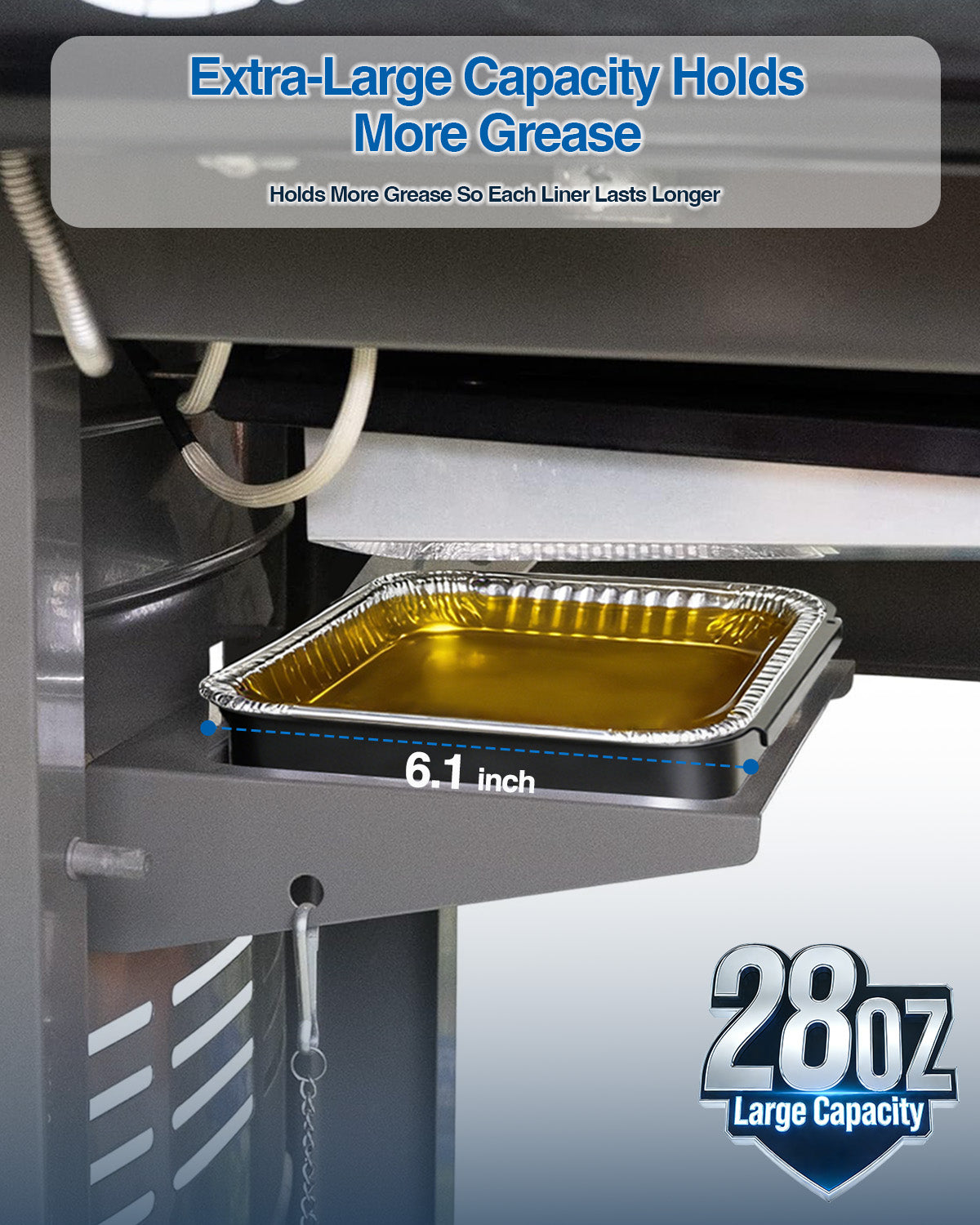 Matchwaves 93305 Griddle Cleanup Kit Catch Pan + 20 Disposable Foil Liners For Weber Genesis, Spirit & Summit