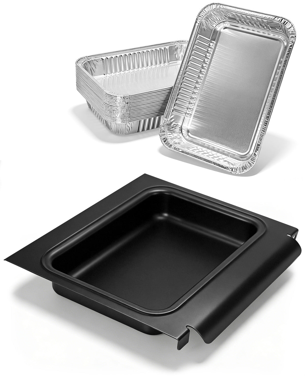 Matchwaves 67047 Griddle Cleanup Kit Catch Pan + 20 Foil Liners For Weber Spirit, Spirit II & Genesis 200/300
