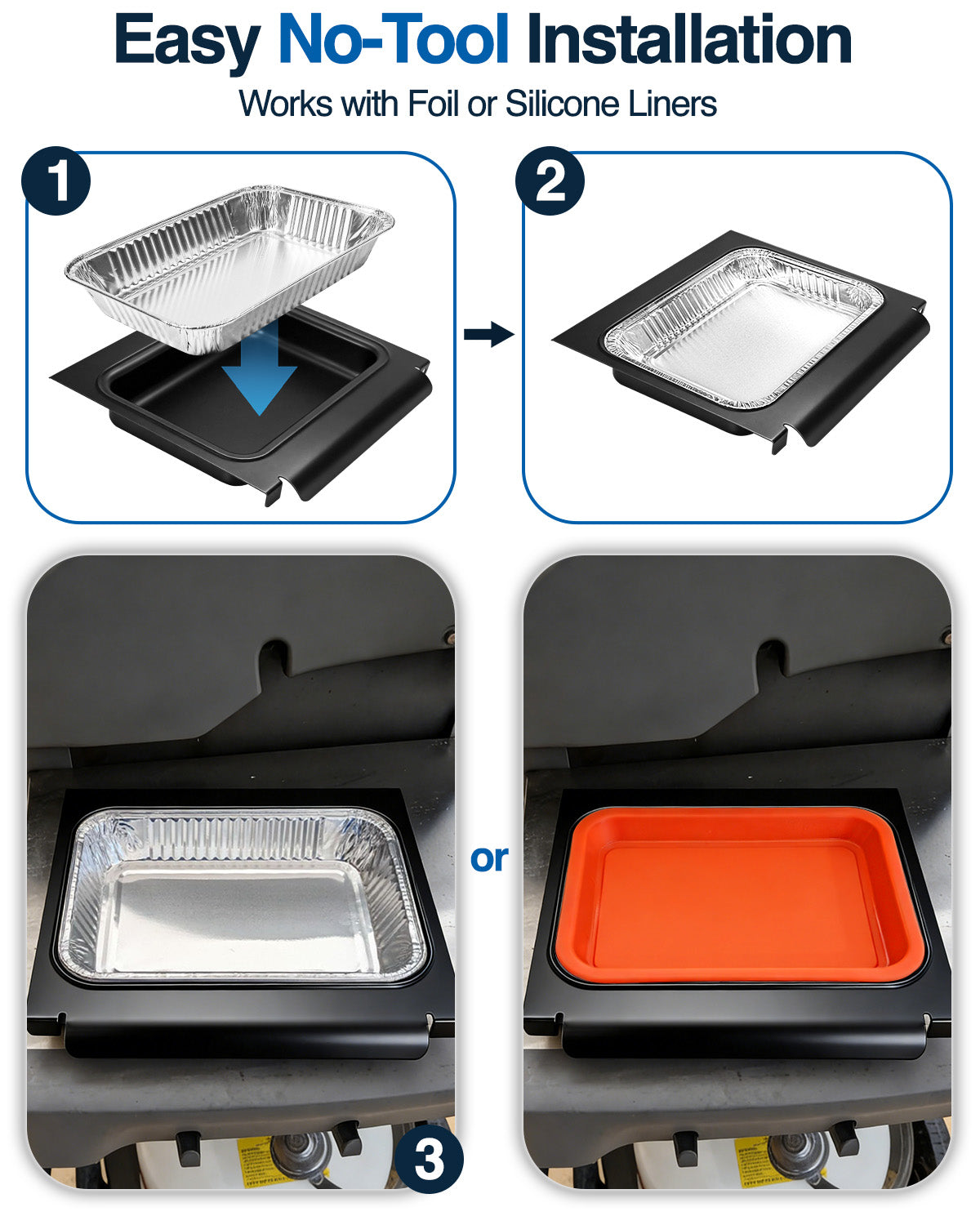 Matchwaves 67047 Grease Catch Pan for Weber Spirit & Spirit II 200/300, Genesis 200/300
