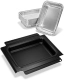 Matchwaves 80346 Portable Griddle Cleanup Kit Catch Pan + 20 Foil Liners For Weber Q100, Q120, Q1000 & Q1200 Series