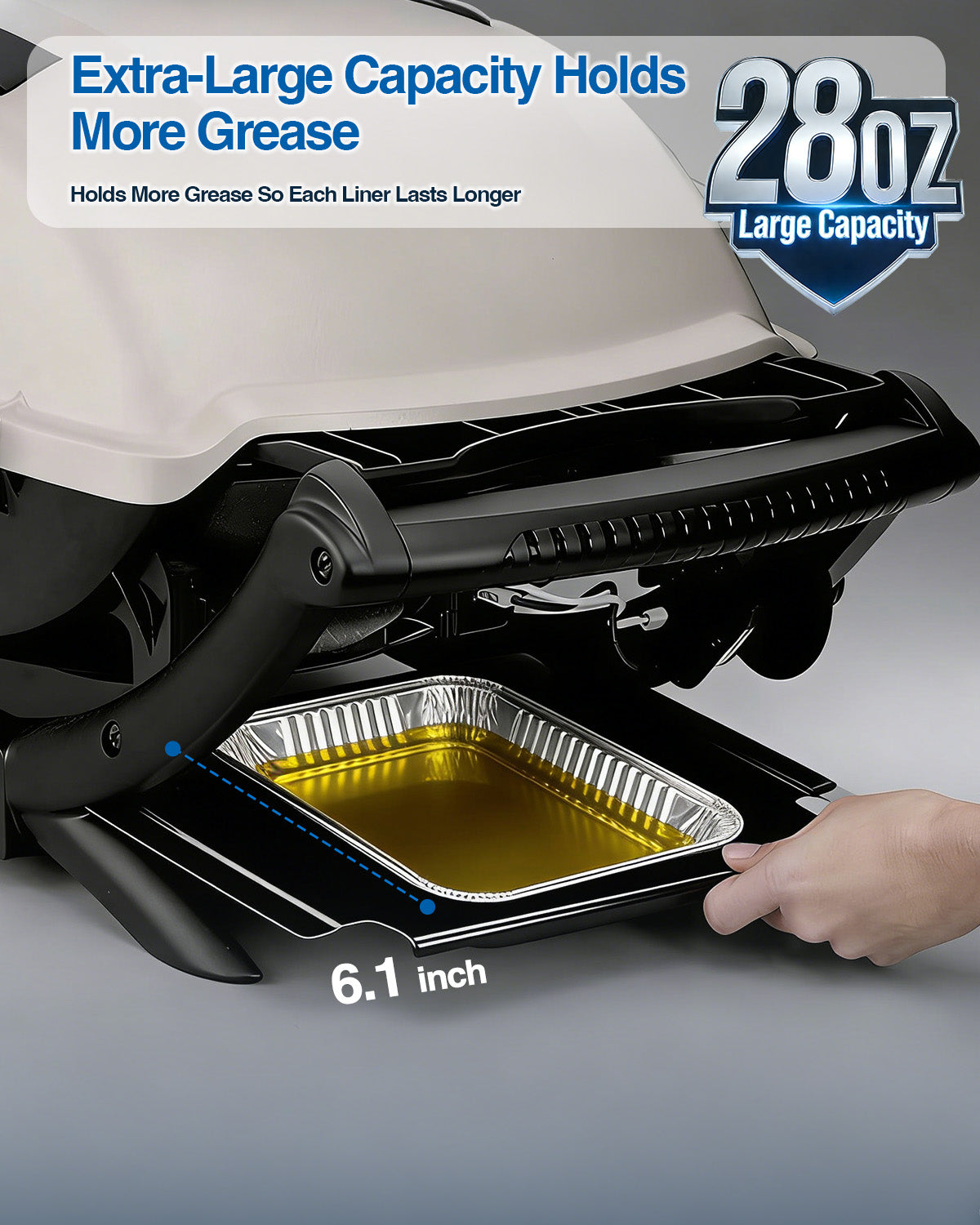 Matchwaves 80580 Cleanup Kit Catch Pan + 20 Foil Liners For Weber Q200, Q300, Q2000 & Q3000 Series