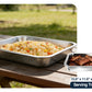 Matchwaves 5-Piece Stainless Steel Grill Prep & Serve Trap With Lid & Dual-Sided Cutting Board